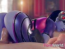 Cute Widowmaker From Video Game Overwatch - Animation C