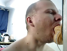 Gay Dildo Deepthroat Throatpie