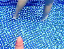 I CATCH A STRANGER WITH A HUGE ASS IN THE POOL AND PUNCH MY DICK STRAIGHT IN HER PUSSY