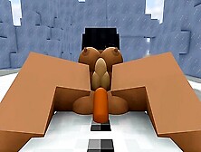 Minecraft Xxxxristmas With The Threesome-Inclined Snowman