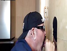 Gloryhole Hookups - Gloryhole Amateur Bottom Dilf Gets Fucked After Blowjob