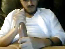 Huge Cock Latin Stud Explodes With Cum On Webcam