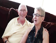 70 Couple Invites junior Man for a 3some