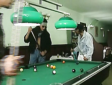 2 fabulous German sluts having a great time on a pool table