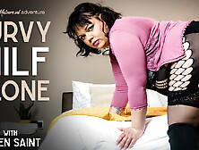 Ellen Sain Is A Masturbating Curvy Czech Milf With A Shaved Pussy,  A Big Ass And Big Natural Tits