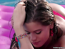 Porn Star Enjoys Her Floaty And Cunt Solo