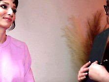 ALL WOMEN RUBS - Cutie Leana Lovings Tries New Strokes With VR On Her beauty Client Lexi Luna