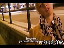 Amateur Blonde Paid A Good Amount Of Cash For Public Anal Sex