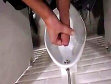 Amazing Guy Cruising In Public Toilet