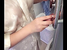 Stepmom helped her son jerk off and spunk