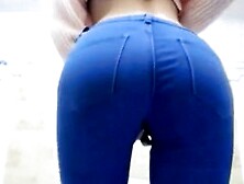 Teen In Jeans Dancing