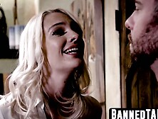 Kenna James rides massive client cock pleasure for busty blonde