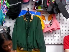 Exotic Suspect Gangbanged In Back Office By Two Hard Dongs