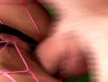 A curvy body babe from Germany gets her beautiful feet sprayed with cum