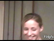 Angelic blonde kitty gets roughly slammed