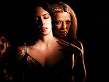 Watch tempting Anna De Ville and Shalina Devine's xxx