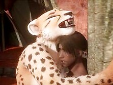 Realisitc furry suit domination