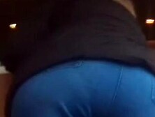 Big candid bbw mature ass in tight jeans