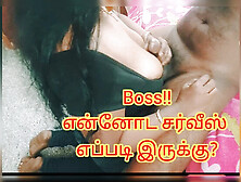 Indian Tamil Aunty Office Blowjob - Sweet Honey Sucks Boss Cock For Promotion and Hardcore Sex