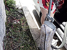 caught nosy stranger looking at my booty while vacuuming my vehicle and jerked his meat off to moaning