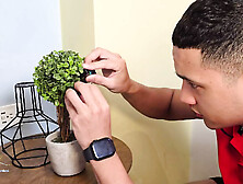 My stepson catches me masturbating with his microphones - Monique Fuentes & Max Betancur