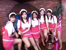 greater amount japanese group footjob in hose