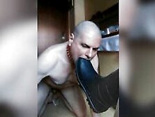 Mistress Headshave Cuckold Licks Everything