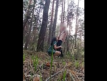 German woman rammed in the forest and spunk in mouth