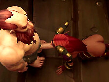 Dwarf Has Fun with an Elf - Warcraft Parody