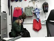 Security guard Wrex Oliver punishing shoplifter Indica Flower