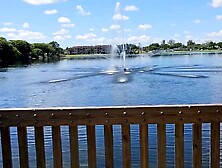 Hanging out in public park with my large sex-toy