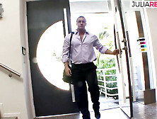 This chab screws the ebony lady so hard in the pussy