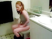 Voyeur Spycam On Toilet Girl