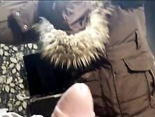 Milfycalla- a Lot of Cum on Brown Fur Hooded Puffer Jacket 172