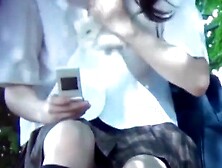 Cam records two Asian chicks spreading silky smooth legs