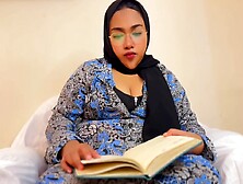 When Beautiful 45yo Egypt Hijab Aunty Reading A Book,  Then 18yo Neighbor Fucks Her (big Boobs & Huge Ass Milf Arab Sex)