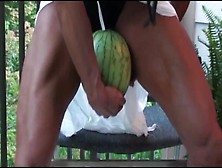 Muscular Thighs Crush A Watermelon Then Armwrestle Geek