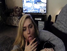 Cute Blonde Teen Girlfriend Awesome Pov Blowjob