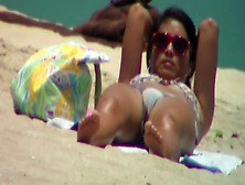 Busted While Filming Bikini Cameltoe