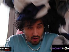 MommyBlowsBest - Frisky Monster Tits Stepmom Gets Frisky And Gets Titty Fucked Hard