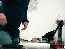 Large as honey drank large weenie and teen enjoyed hardcore screwing during interracial sex