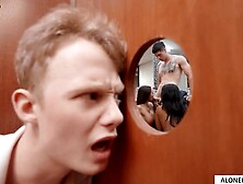 Gloryhole Secrets - Blonde Babe Sucks Off Stranger's Big Dick