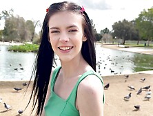 Skinny Teen Bella Nova Shows Us Her Pussy Grip (18+)