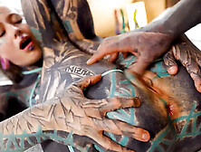 Tattooed Girl Deep Anal Pounding