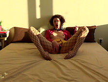 Schoolgirl Solo Edging.  gets Her Pussy & Ass Dildo Fucked while Controlling O...