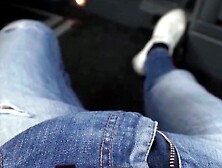 Redheaded Vixen Squirts in Taxi Cab - PornPros