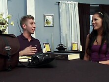 eighteen Year Old Madison Parker Gets Pounded In Sorority Lounge