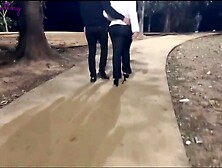 One more day of me being a cuckold's wench in the brilliance aperture - I came on their rods and the cuckold just filmed.