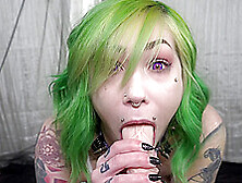 Cattie Candescent In Goth Skank Next Door Gushes On Your