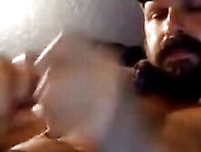 Bearded Muscle Daddy Jerks Off In Truck